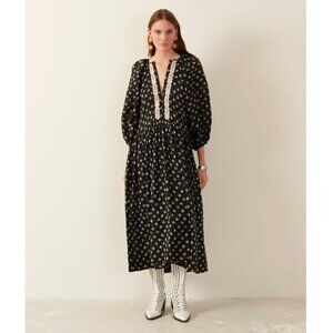 Alix of Bohemia "Talitha" Dress in "Licorice, fits like Size Small (but no size